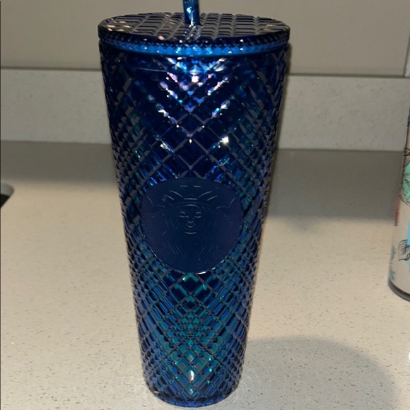 Starbucks Teal and Blue Textured Tumblers - Picture 8 of 10